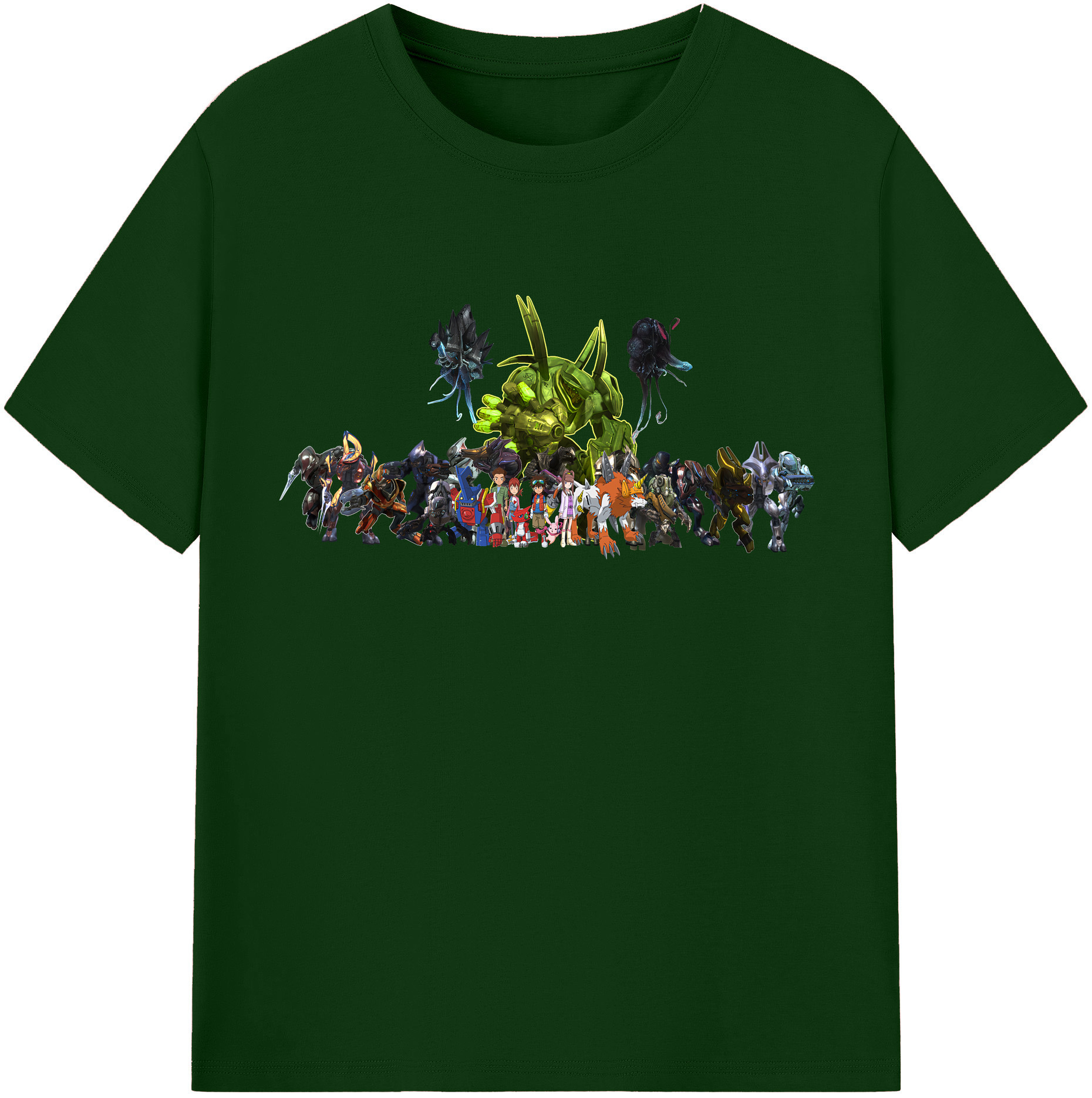 （画像用） Digimon デジタルモンスター/デジモン 綿100％半袖Tシャツ（フロントプリント）